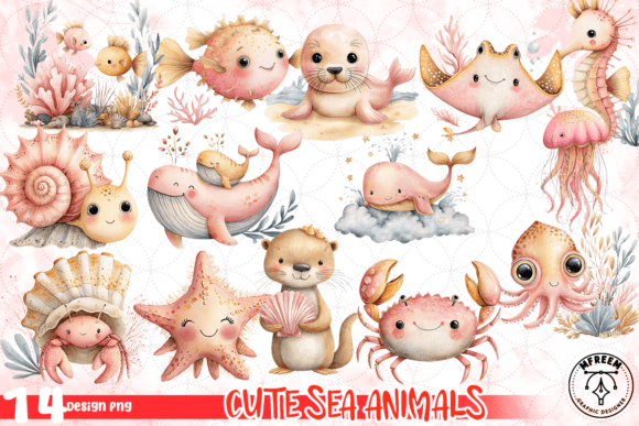 Download Cute Sea Animals PNG - Animal Collection