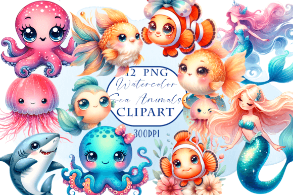 Download Sea Animals Clipart - Sea Animals Png - Animal Collection