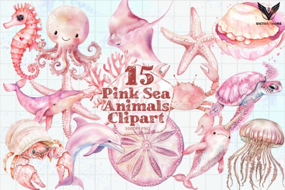 Download Pink Sea Animals PNG - Animal Collection