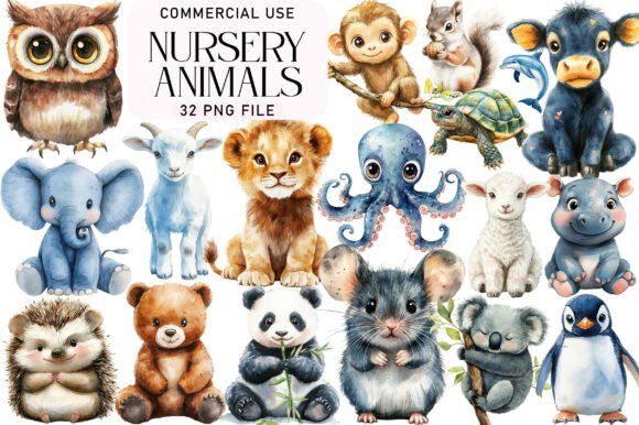 Download Nursery Animals Clipart - Animal Collection