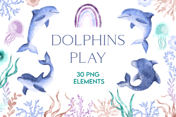 Download Dolphin Clipart Sea Animals Illustration - Animal Collection