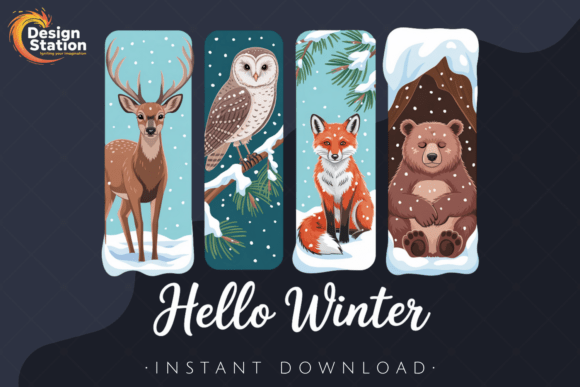 Download Hello Winter Woodland Animals PNG - Animal Collection