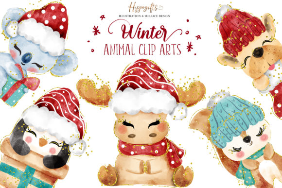Download Winter Christmas Animal Cliparts - Animal Collection
