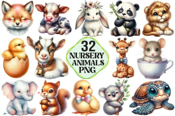 Download Nursery Animals Clipart - Animal Collection