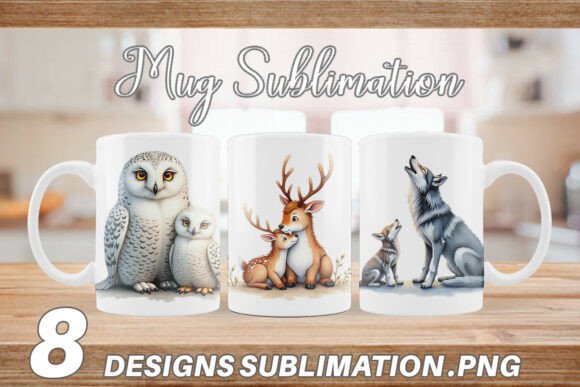 Download Arctic Animal Watercolor Mug Wrap PNG - Watercolor Collection