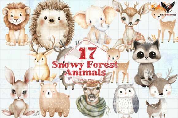 Download Snowy Forest Animals PNG - Animal Collection