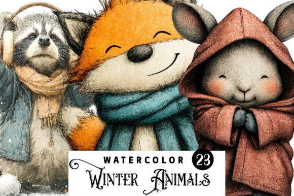 Download Woodland Winter Animals Clipart - Animal Collection