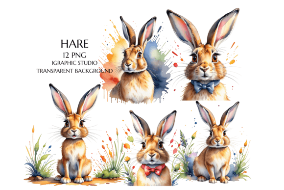 Download Hare Clipart, Watercolor Rabbit - Watercolor Collection