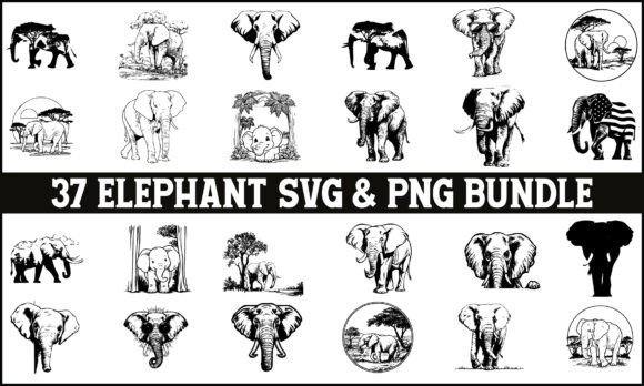 Download Elephant SVG PNG Bundle, Safari Animal - Animal Collection
