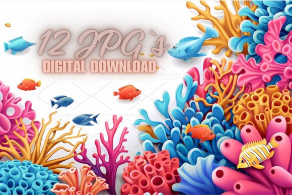 Download Sea Animals Birthday Card, JPG 6S-43 - Animal Collection