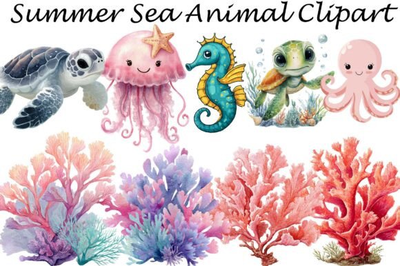 Download Summer Sea Animal Clipart - Animal Collection