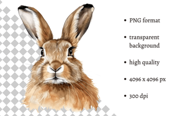 Download Watercolor Woodland Hare PNG Clipart - Watercolor Collection