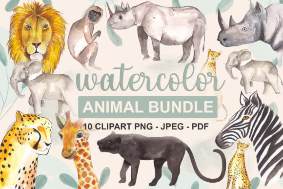 Download Watercolor Animal Bundle - Watercolor Collection