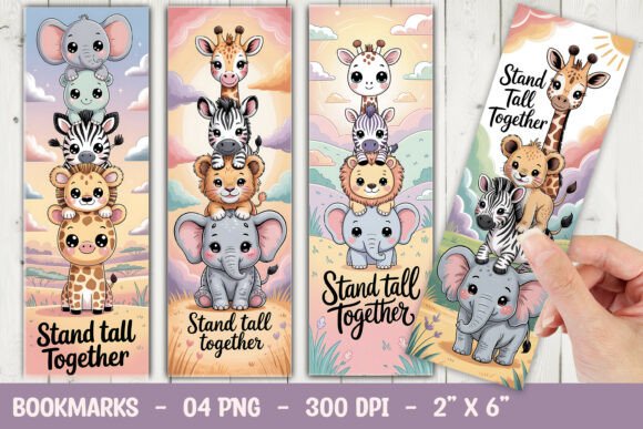 Download Cute Forest Animals Bookmark Sublimation - Animal Collection