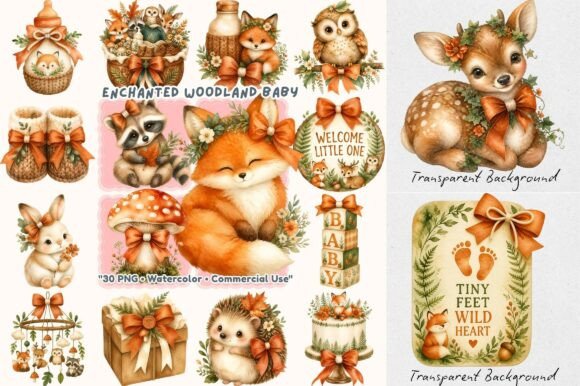 Download Whimsical Enchanted Woodland Animal Baby - Animal Collection