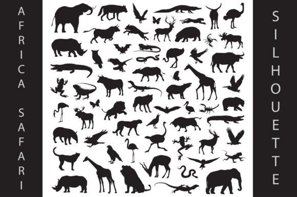 Download Africa Safari Animals Silhouette - Animal Collection