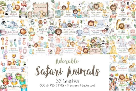 Download Adorable Safari Animals Bundle - Animal Collection