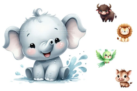 Download Cute Baby Animal Clipart Bundle - Animal Collection