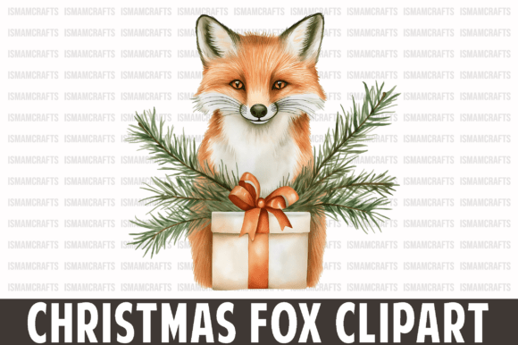 Download Christmas Fox Watercolor Clipart PNG - Watercolor Collection