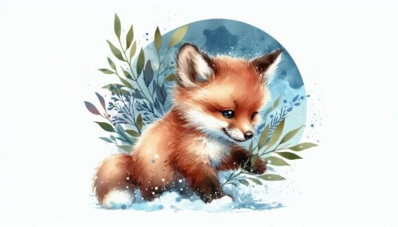 Download Fox Snow Watercolor - Watercolor Collection