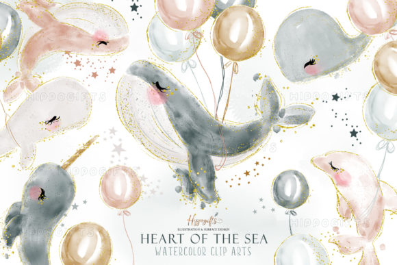 Download Watercolor Whale Cliparts - Watercolor Collection