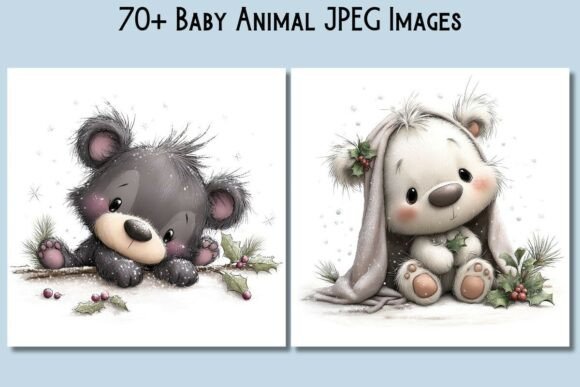 Download Baby Animal Clipart JPEG Bundle - Animal Collection
