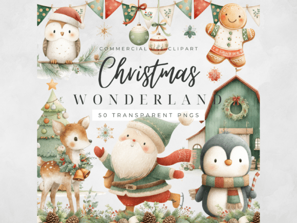 Download Christmas Clipart Watercolor Holiday PNG - Watercolor Collection