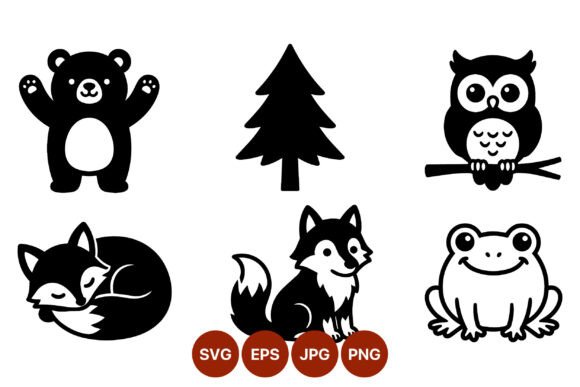 Download Cute Forest Animals Vector Art - Animal Collection
