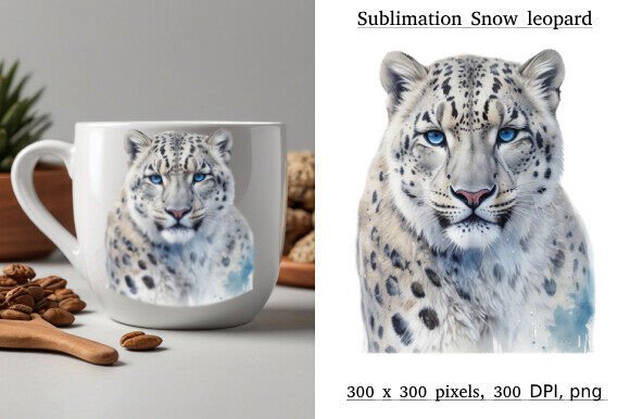 Download Snow Leopard Watercolor, Winter, PNG - Watercolor Collection