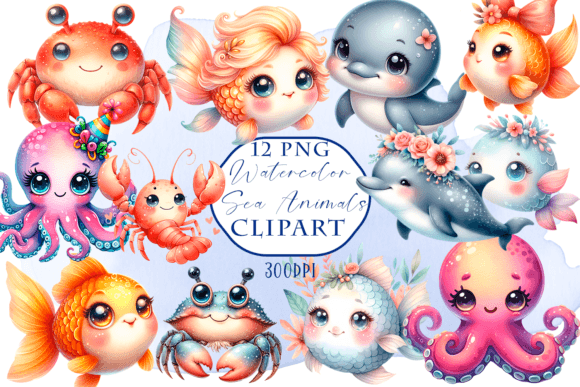 Download Sea Animals Clipart - Sea Animals Png - Animal Collection