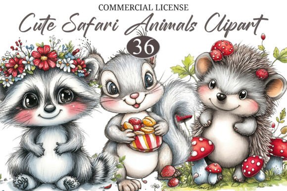 Download Cute Safari Animals Clipart - Animal Collection