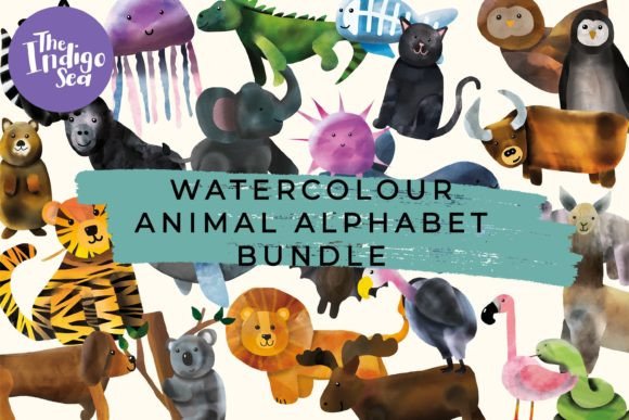 Download Watercolour Animal Bundle - Animal Collection