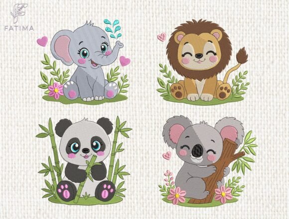 Download Baby Animals Nursery Embroidery Bundle - Animal Collection