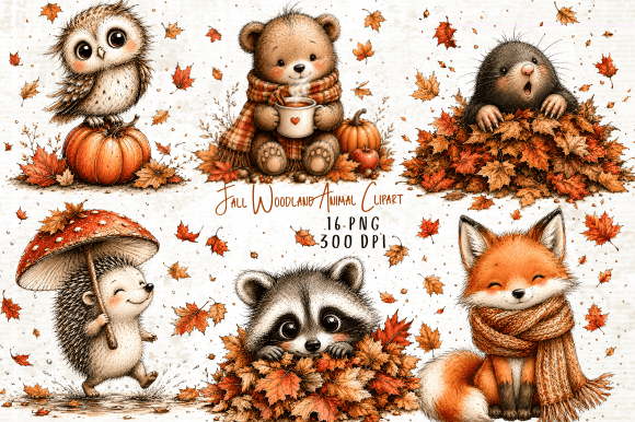 Download Fall Woodland Animal Clipart - Animal Collection