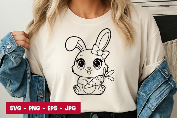 Download Cute Baby Bunny Cartoon Animal SVG PNG - Animal Collection