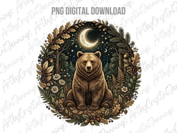 Download Celestial Moon Bear Forest Animal PNG - Animal Collection