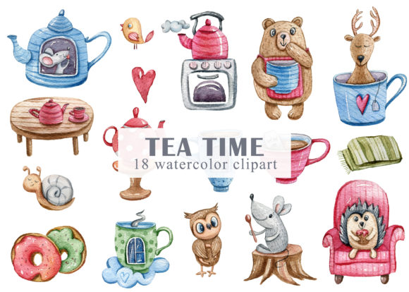 Download Watercolor Cute Forest Animals Clipart - Watercolor Collection