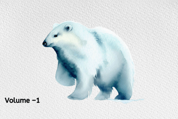 Download Watercolor Arctic Animals Clipart - Watercolor Collection