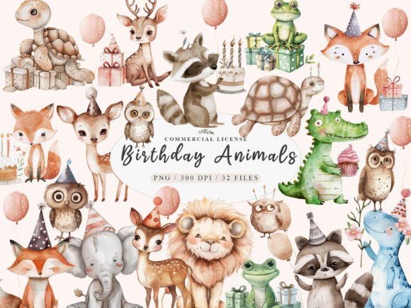 Download Birthday Baby Animal Clipart, Birthday - Animal Collection