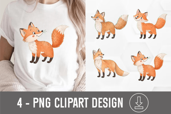 Download Watercolor Fox Christmas Clipart - Watercolor Collection