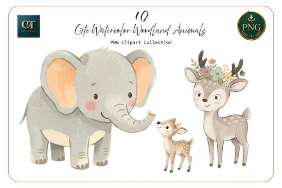 Download Cute Watercolor Woodland Animals - Watercolor Collection