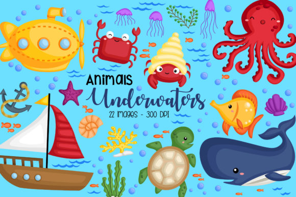 Download Underwater Animal Clipart - Animal Collection