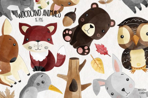 Download Watercolor Woodland Animals - Watercolor Collection