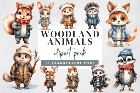 Download Woodland Animal Clipart Bundle - Premium Resources