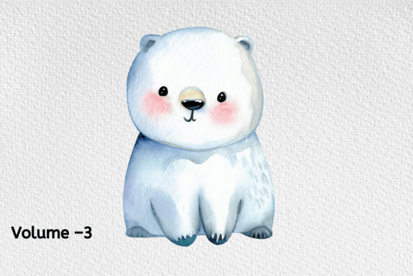 Download Watercolor Arctic Animals Clipart - Watercolor Collection