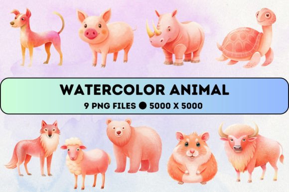 Download Watercolor Animal Bundle - Watercolor Collection