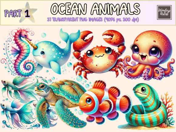 Download Ocean Animals Clipart - Animal Collection
