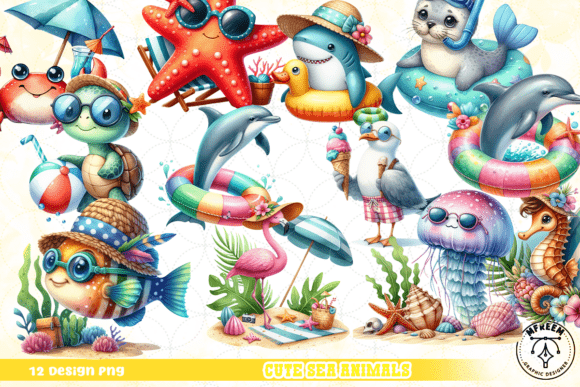 Download Cute Sea Animals PNG - Animal Collection