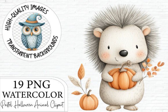 Download Pastel Halloween Animal Clipart Bundle - Animal Collection