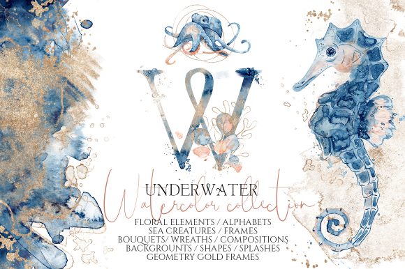 Download Underwater Watercolor Collection - Watercolor Collection